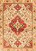 Serging Thickness of Machine Washable Persian Orange Traditional Area Rugs, wshtr4567org