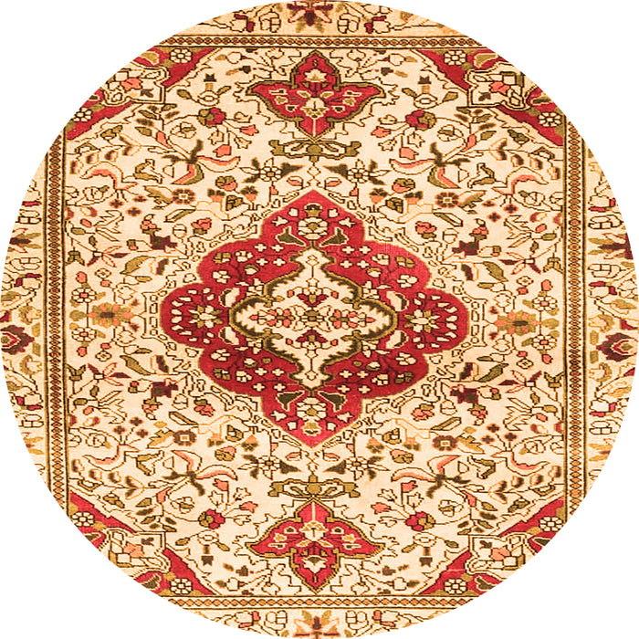 Square Persian Orange Traditional Rug, tr4567org