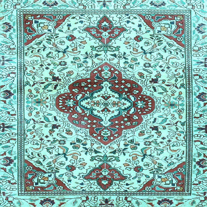 Square Persian Light Blue Traditional Rug, tr4567lblu