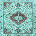 Square Persian Light Blue Traditional Rug, tr4567lblu