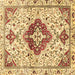 Square Machine Washable Persian Brown Traditional Rug, wshtr4567brn