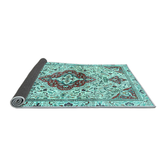 Sideview of Persian Light Blue Traditional Rug, tr4567lblu
