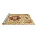 Sideview of Machine Washable Persian Brown Traditional Rug, wshtr4567brn