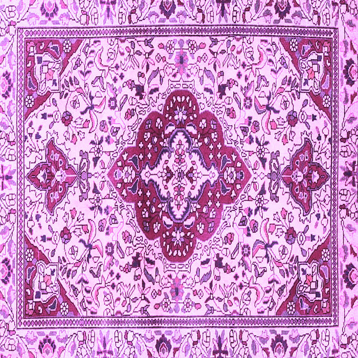 Square Persian Purple Traditional Rug, tr4567pur