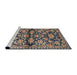 Sideview of Machine Washable Traditional Camel Brown Rug, wshtr4568