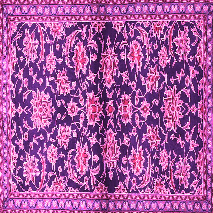 Square Persian Pink Traditional Rug, tr4568pnk