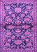 Machine Washable Persian Purple Traditional Area Rugs, wshtr4568pur