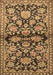 Machine Washable Persian Brown Traditional Rug, wshtr4568brn