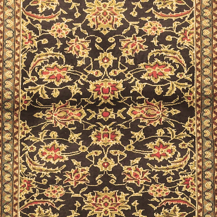Machine Washable Persian Brown Traditional Rug, wshtr4568brn