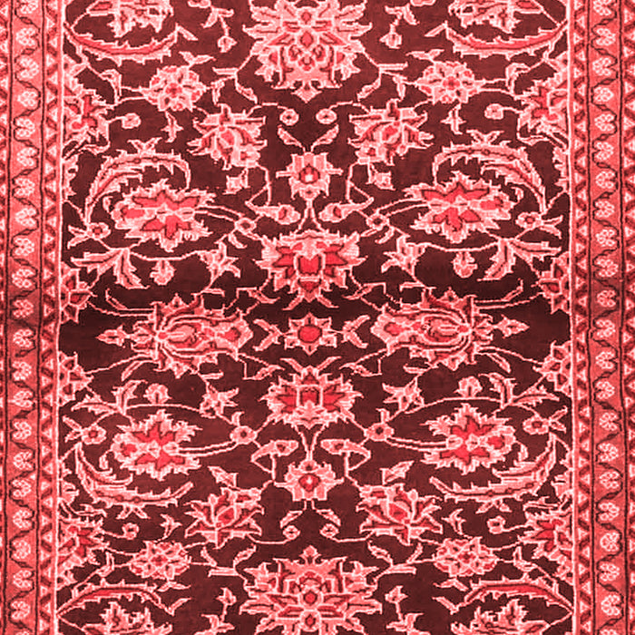 Machine Washable Persian Red Traditional Rug, wshtr4568red
