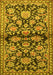 Machine Washable Persian Yellow Traditional Rug, wshtr4568yw