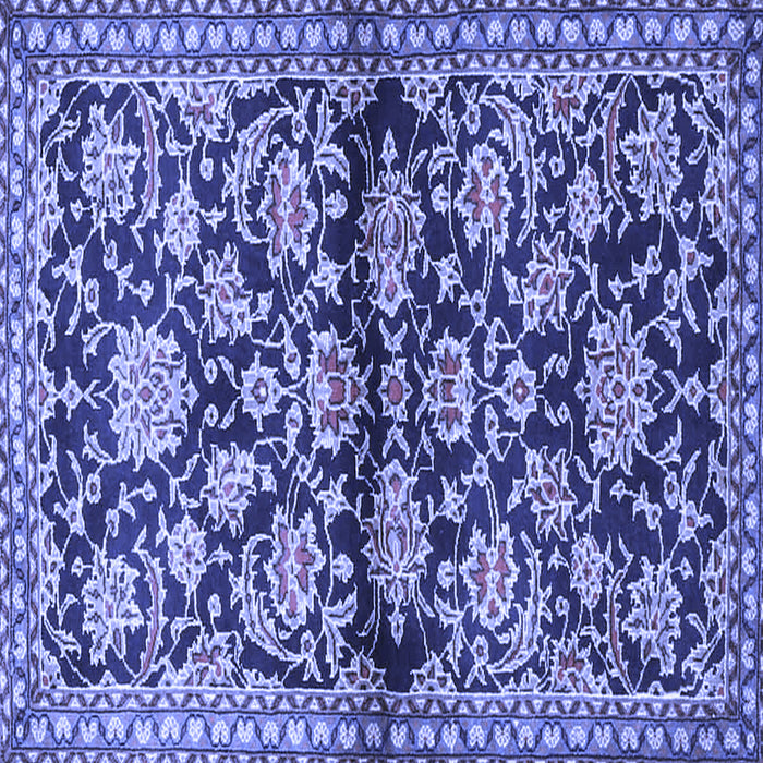 Square Persian Blue Traditional Rug, tr4568blu