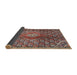 Sideview of Traditional Camel Brown Persian Rug, tr4569