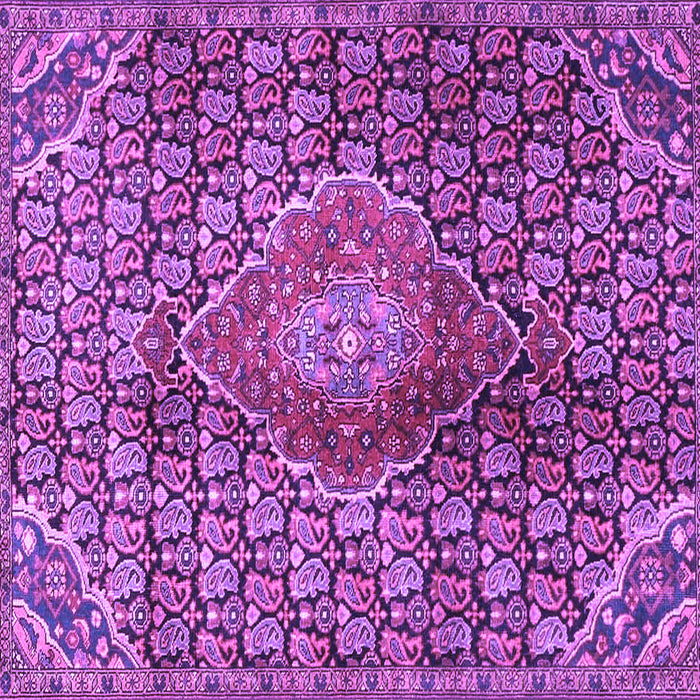 Square Persian Purple Traditional Rug, tr4569pur