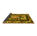 Sideview of Medallion Yellow French Rug, tr456yw