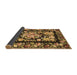 Sideview of Medallion Brown French Rug, tr456brn