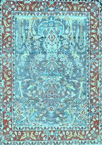 Persian Light Blue Traditional Rug, tr4570lblu