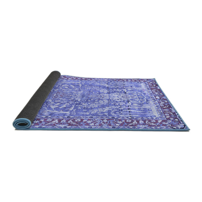 Sideview of Persian Blue Traditional Rug, tr4570blu
