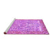 Sideview of Machine Washable Persian Purple Traditional Area Rugs, wshtr4570pur