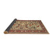 Sideview of Traditional Dark Sienna Brown Persian Rug, tr4571