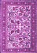 Machine Washable Persian Purple Traditional Area Rugs, wshtr4571pur