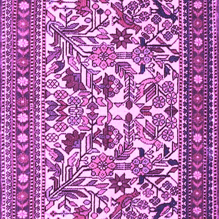 Machine Washable Persian Purple Traditional Area Rugs, wshtr4571pur