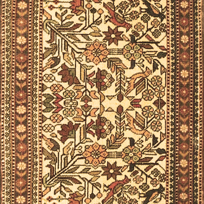 Machine Washable Persian Brown Traditional Rug, wshtr4571brn