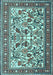 Machine Washable Persian Light Blue Traditional Rug, wshtr4571lblu