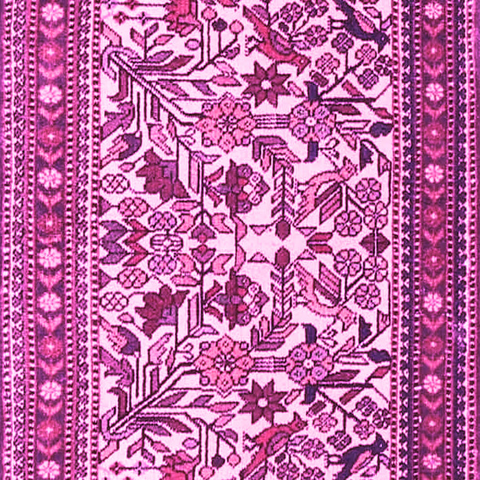 Machine Washable Persian Pink Traditional Rug, wshtr4571pnk