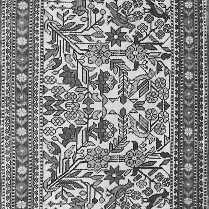 Serging Thickness of Machine Washable Persian Gray Traditional Rug, wshtr4571gry