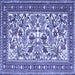 Square Persian Blue Traditional Rug, tr4571blu