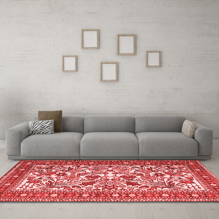 Traditional Red Washable Rugs
