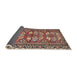 Sideview of Traditional Brown Red Persian Rug, tr4572