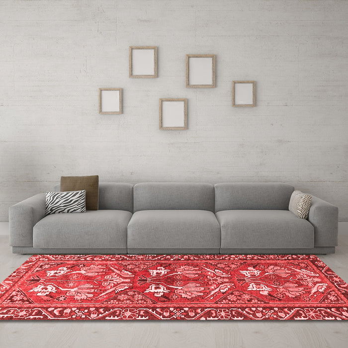 Traditional Red Washable Rugs