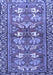 Machine Washable Persian Blue Traditional Rug, wshtr4572blu