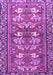 Machine Washable Persian Purple Traditional Area Rugs, wshtr4572pur