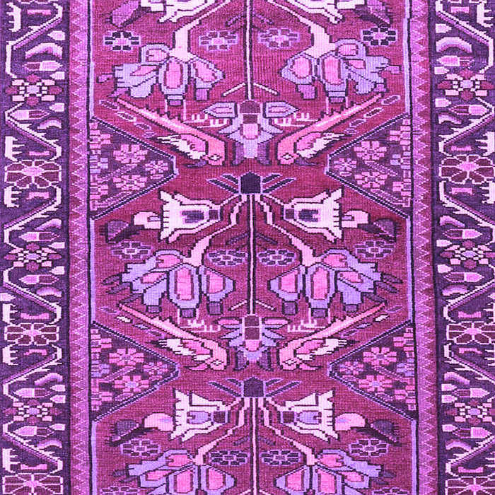 Machine Washable Persian Purple Traditional Area Rugs, wshtr4572pur