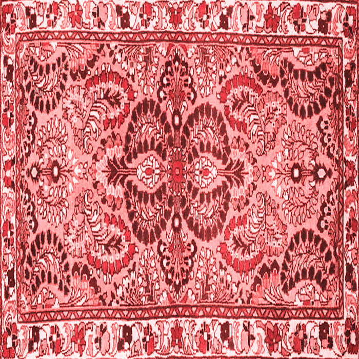 Machine Washable Persian Red Traditional Rug, wshtr4573red