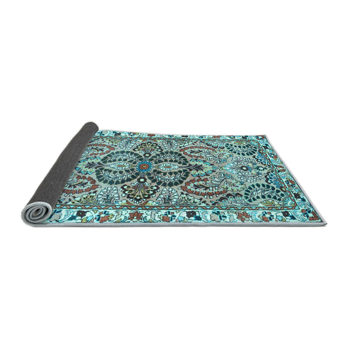 Sideview of Persian Light Blue Traditional Rug, tr4573lblu
