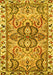 Machine Washable Persian Yellow Traditional Rug, wshtr4573yw