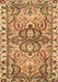 Machine Washable Persian Brown Traditional Rug, wshtr4573brn