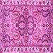 Square Persian Pink Traditional Rug, tr4573pnk
