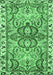 Machine Washable Persian Emerald Green Traditional Area Rugs, wshtr4573emgrn