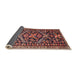 Sideview of Traditional Sunrise Orange Persian Rug, tr4574