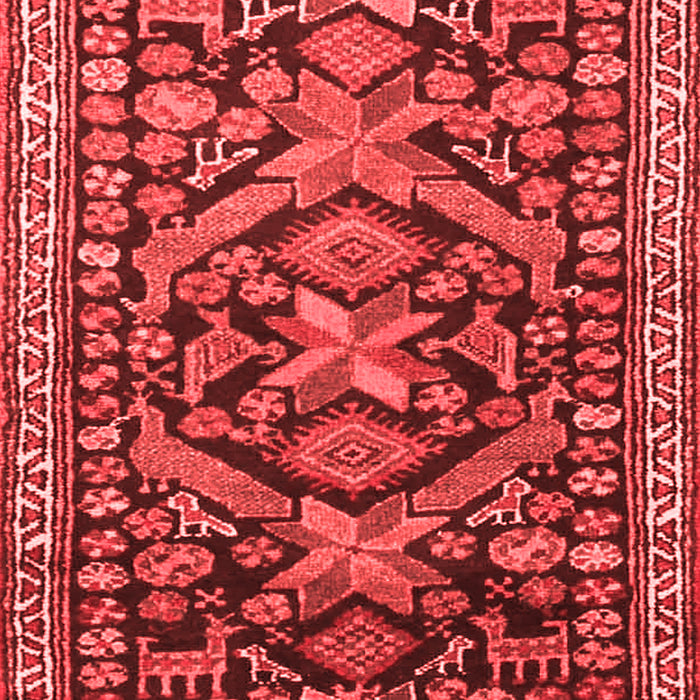 Machine Washable Persian Red Traditional Rug, wshtr4574red