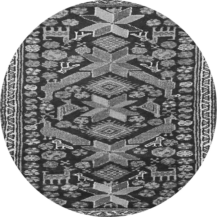 Machine Washable Persian Gray Traditional Rug, wshtr4574gry