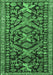 Machine Washable Persian Emerald Green Traditional Area Rugs, wshtr4574emgrn