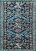 Machine Washable Persian Light Blue Traditional Rug, wshtr4574lblu