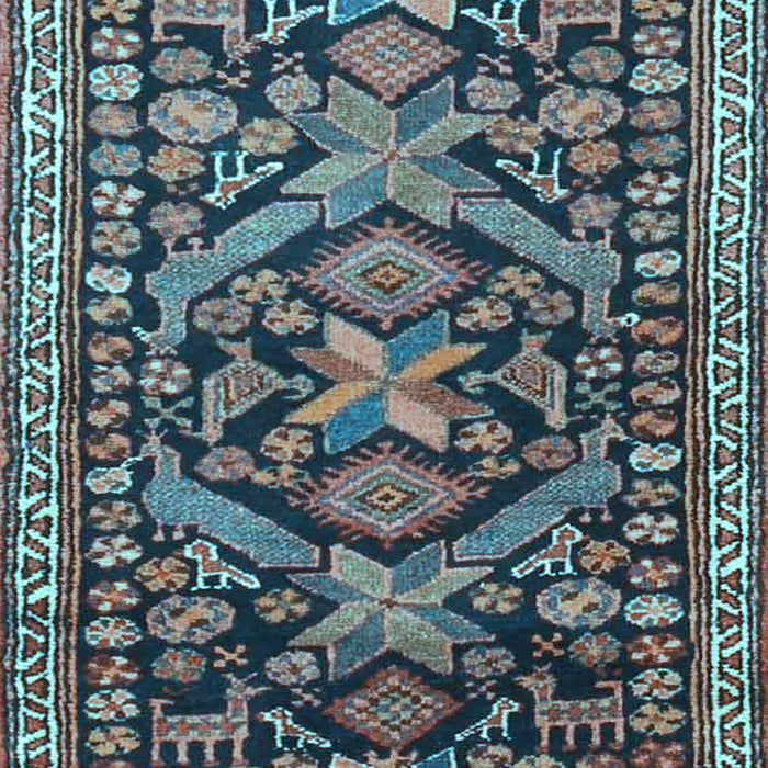 Machine Washable Persian Light Blue Traditional Rug, wshtr4574lblu