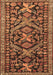 Machine Washable Persian Brown Traditional Rug, wshtr4574brn